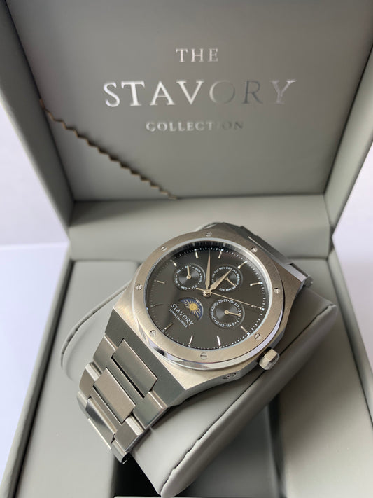 Automatisch horloge van STAVORY klassiek zwart