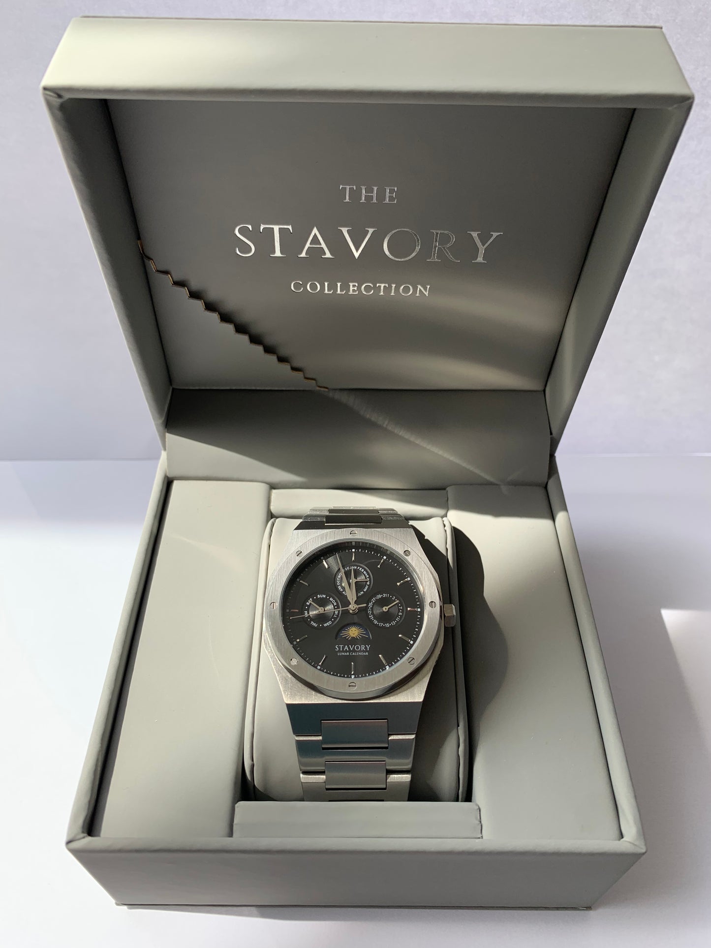 Automatisch horloge van STAVORY klassiek zwart