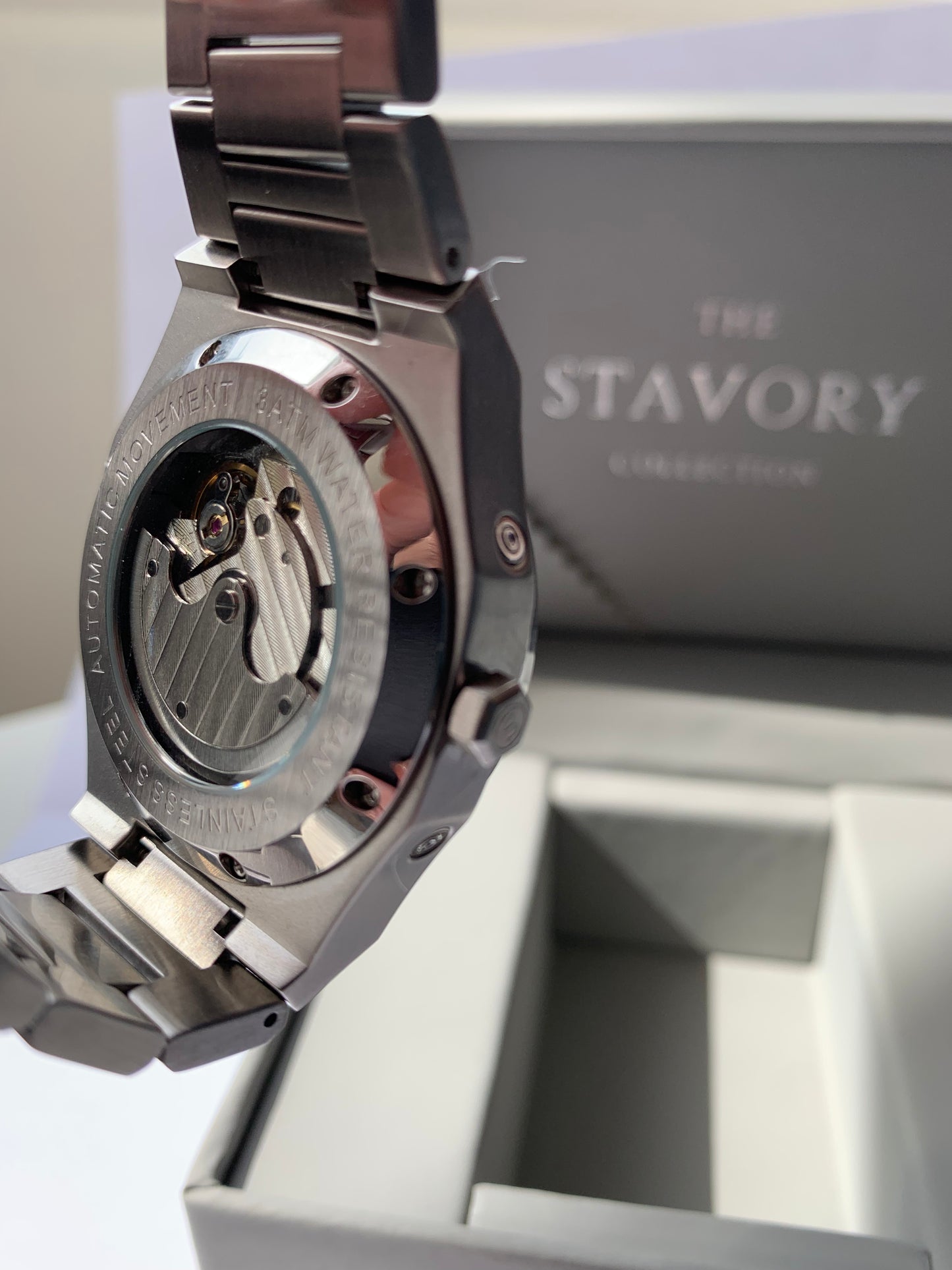 Automatisch horloge van STAVORY diepblauw