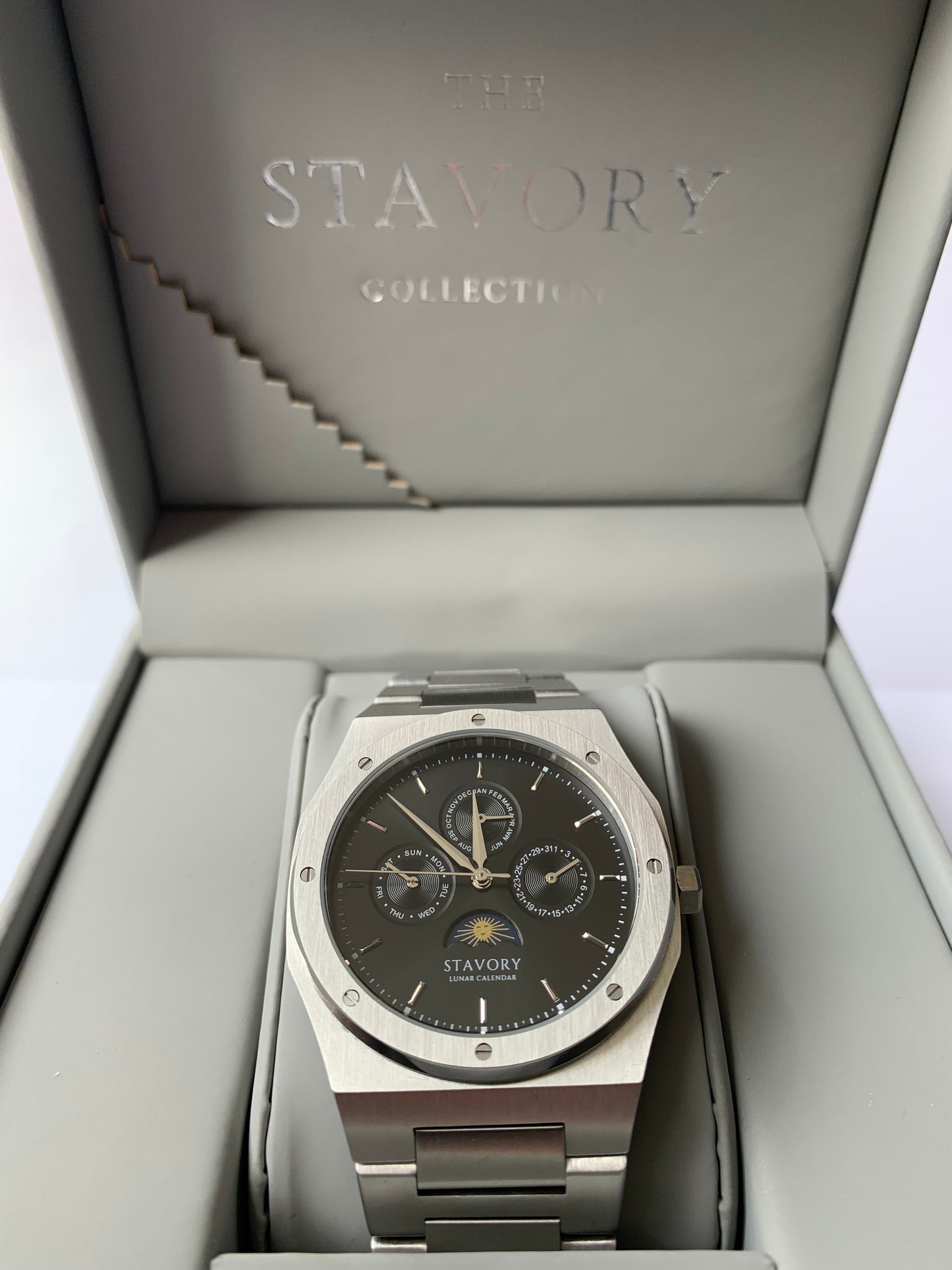 Automatisch horloge van STAVORY klassiek zwart