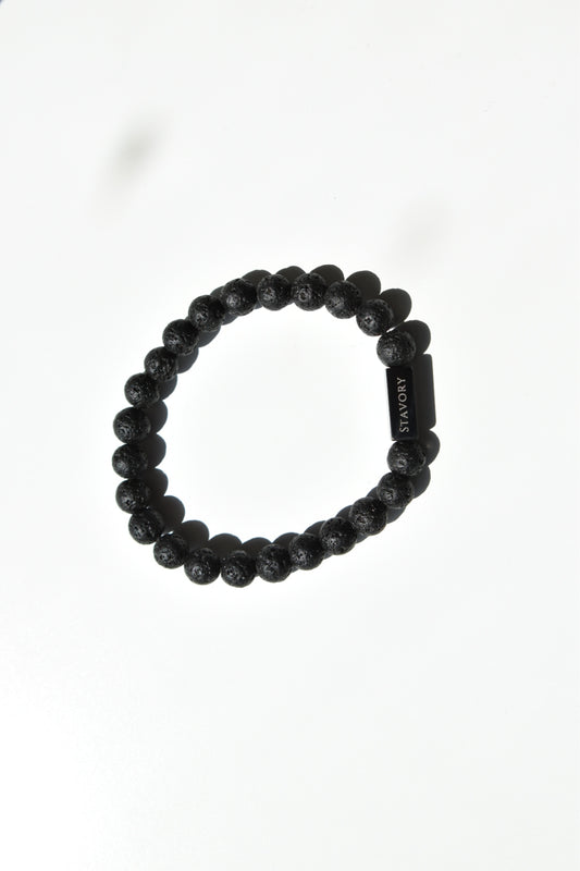 Stavory lava stone prosperity bracelet